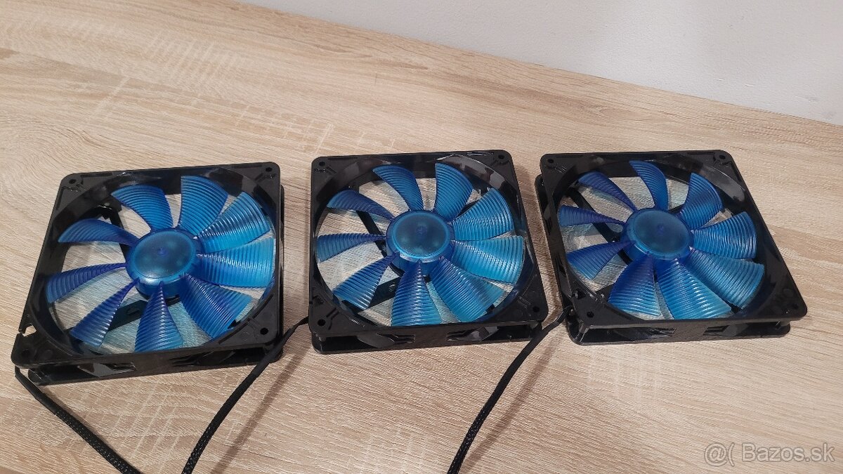 Predám 3 kusy kvalitných ventilátor/ Deepcool Alphacool