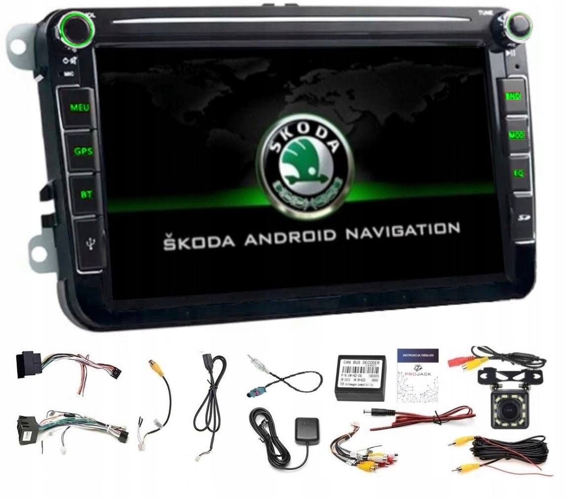 RÁDIO NAVIGÁCIA GPS ANDORID SKODA OCTAVIA FABIA SUPERB RAPID