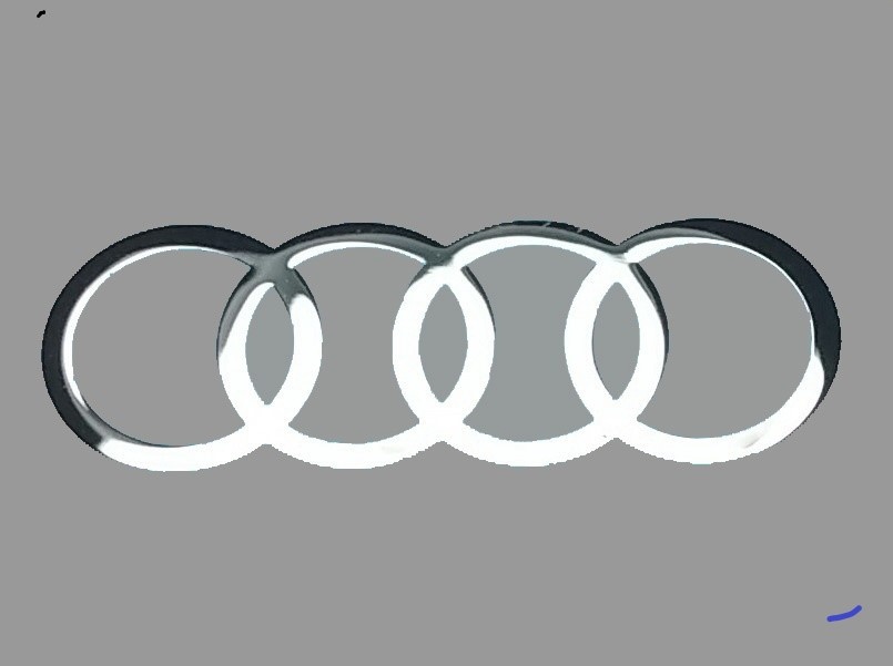 AUDI LOGO nalepka Metal Edition chrom