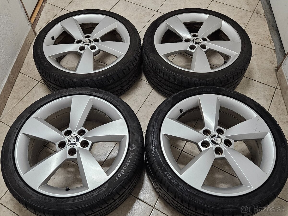 Škoda 17" (5x100), pneu