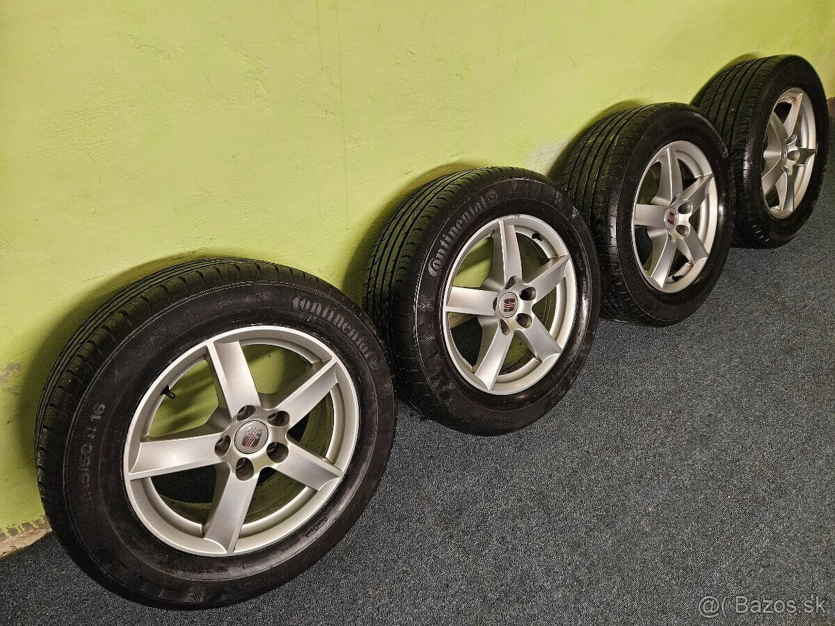 Alu.Seat 5x112 +Pneu 215/60 R16 95H letné