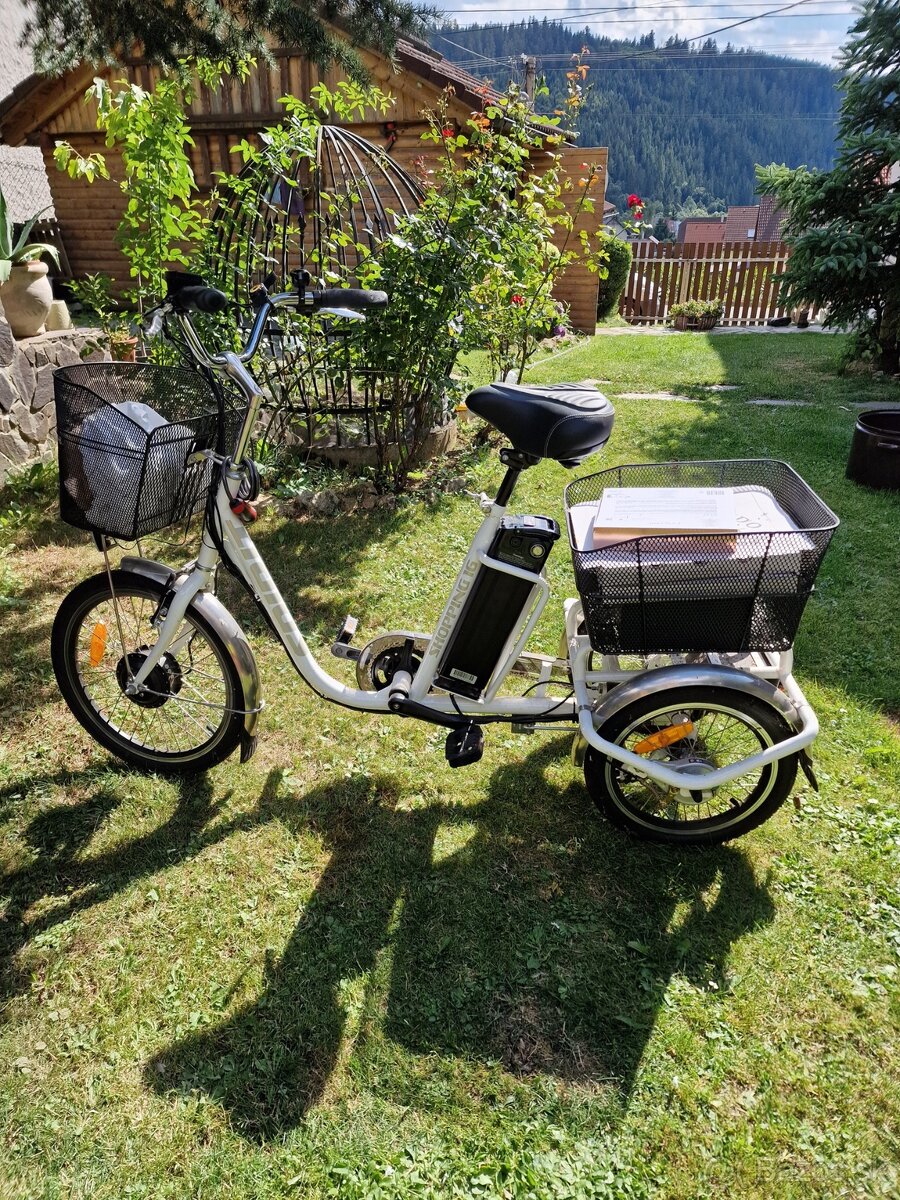 Predám elektrický trojkolkový bicykel vhodný pre seniora.