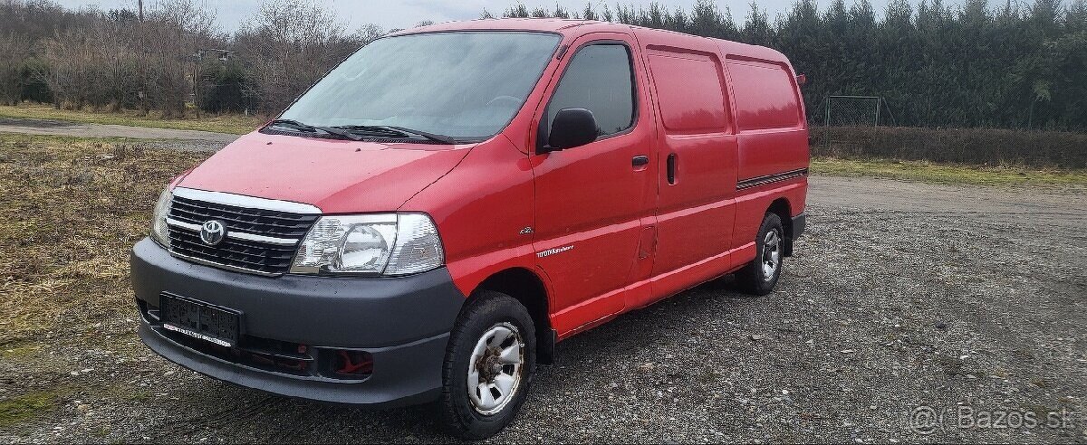 Toyota Hiace 4x4,4wd long,rozvody ve 451tkm