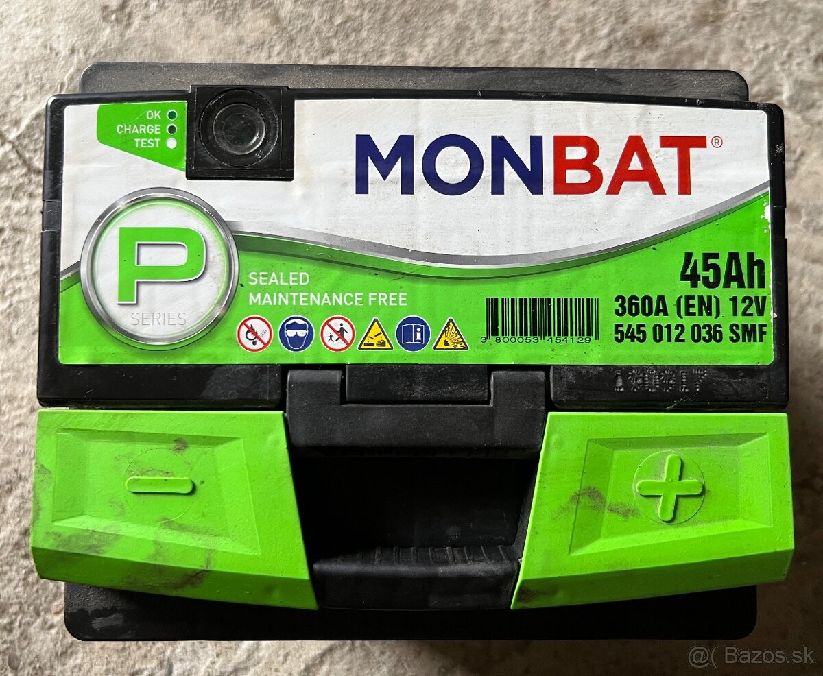 Autobatéria Monbat 45Ah 360A 12V