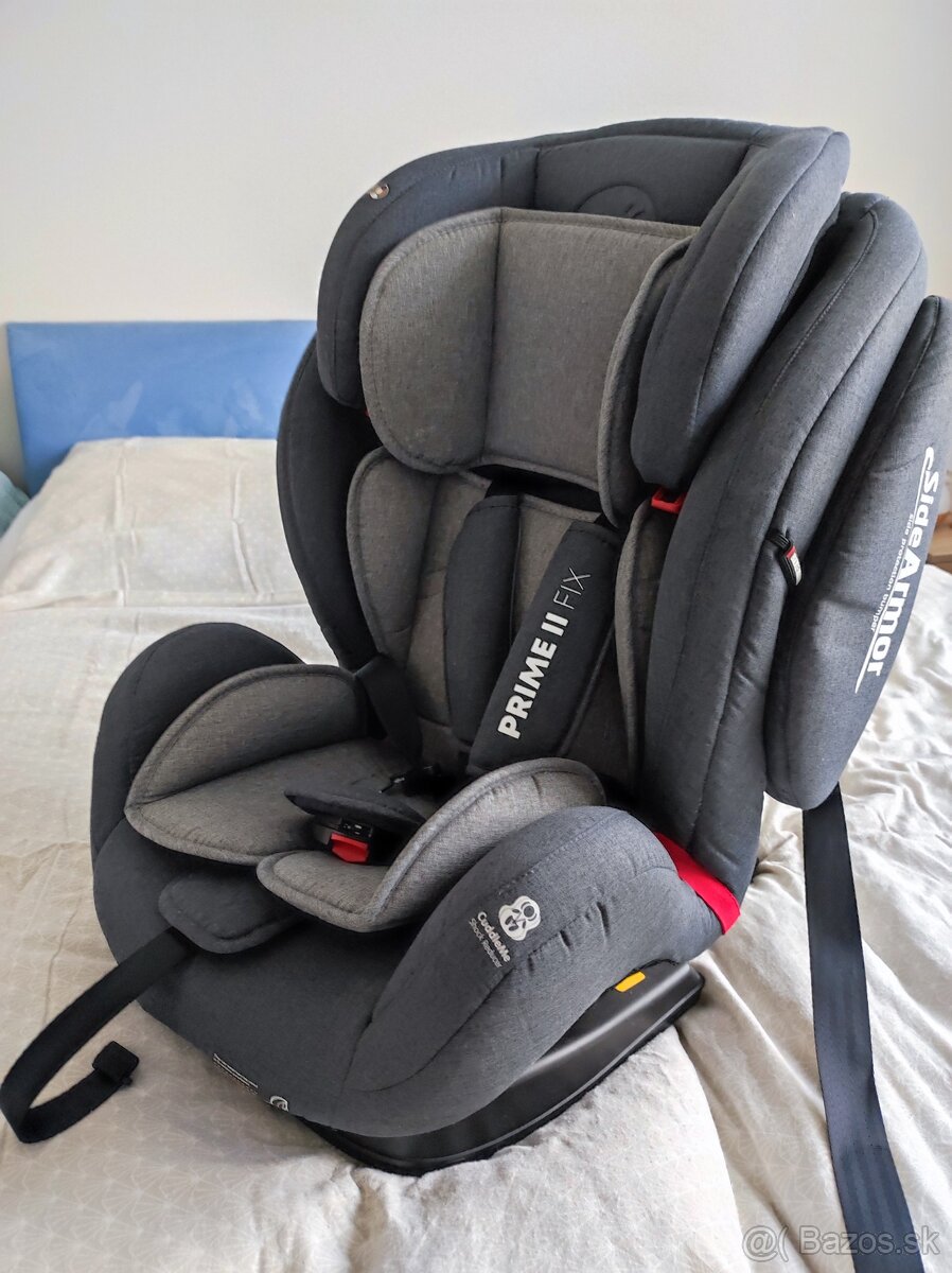 Petite&Mars Prime II Isofix sivá