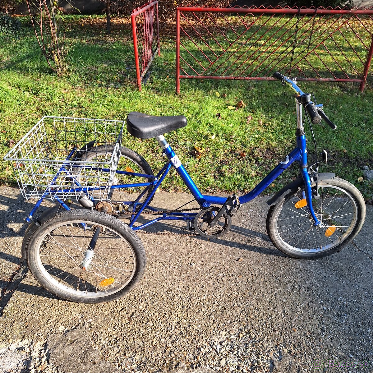 bicykel pre seniorov, trojkolka