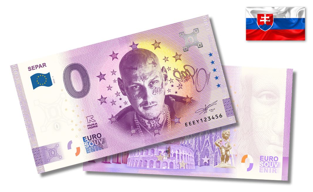 0€ bankovka Separ 0 Euro Souvenir bankovky Separ /Separ 2