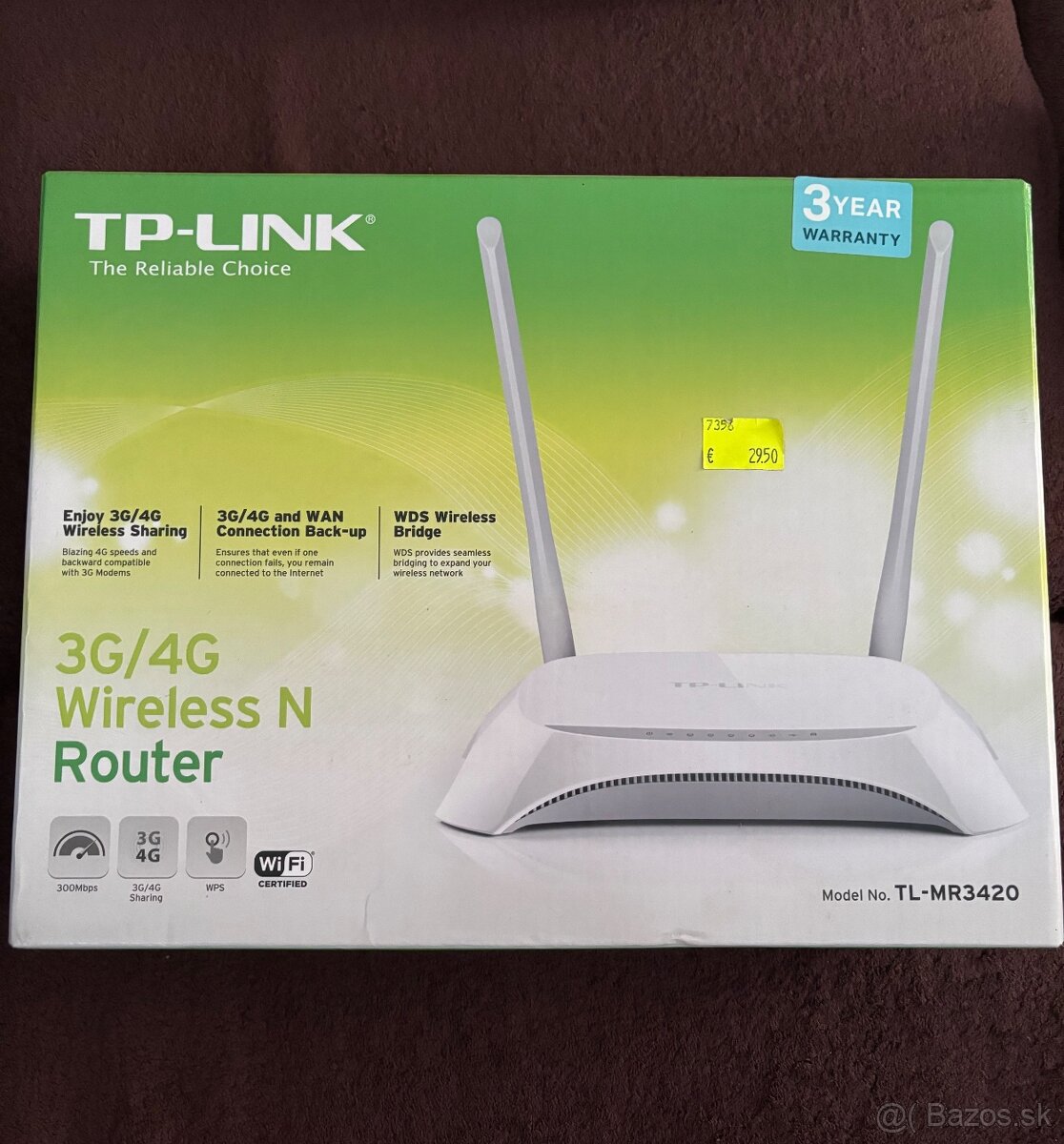 3G/4G Wirelles N Router model TL - MR3420