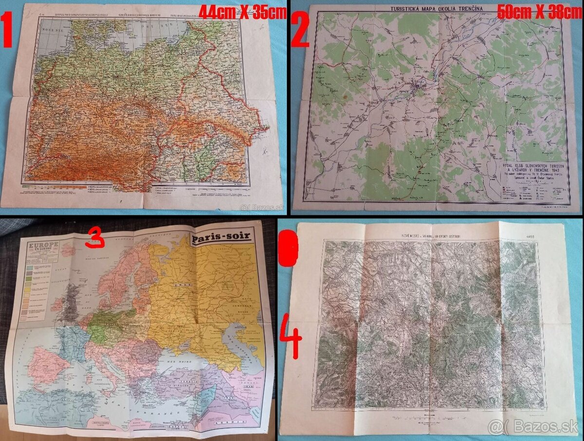 staré Mapy - 3. Ríša a Slovenský Štát, KSTL, Európa 1939