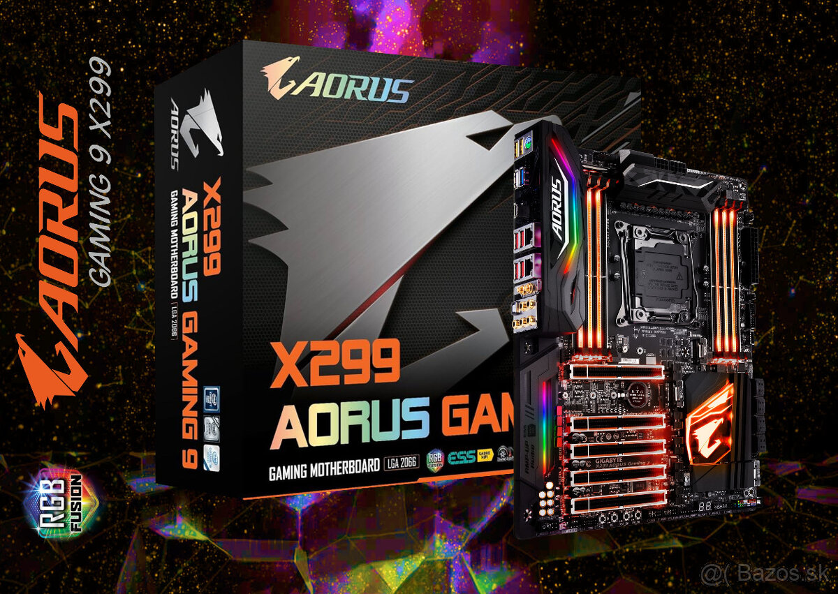 GIGABYTE X299 AORUS Gaming 9/CPU i9 7900X/Aorus Liquid Cool