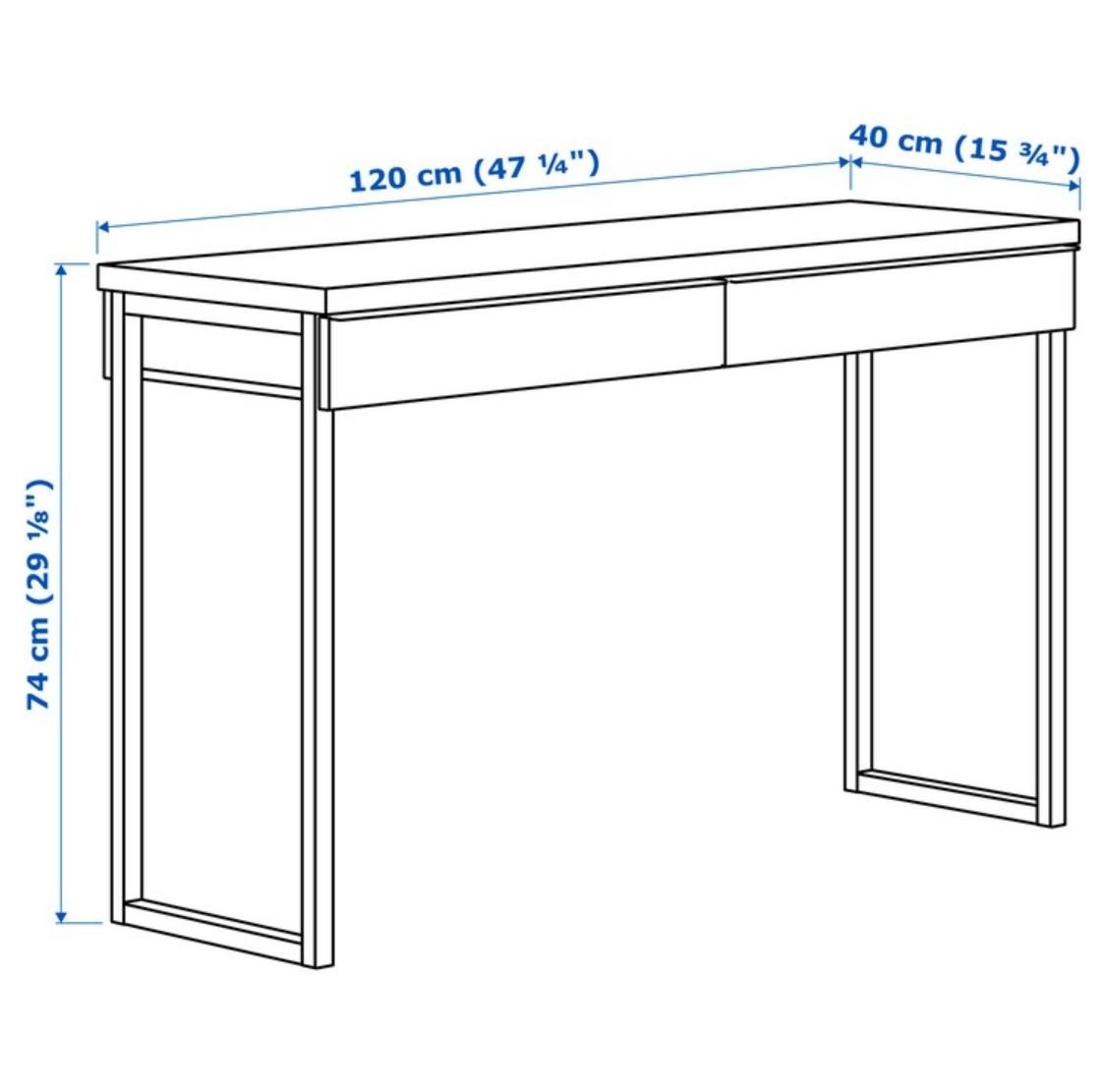 Pracovný stôl - biela Ikea BESTA BURS