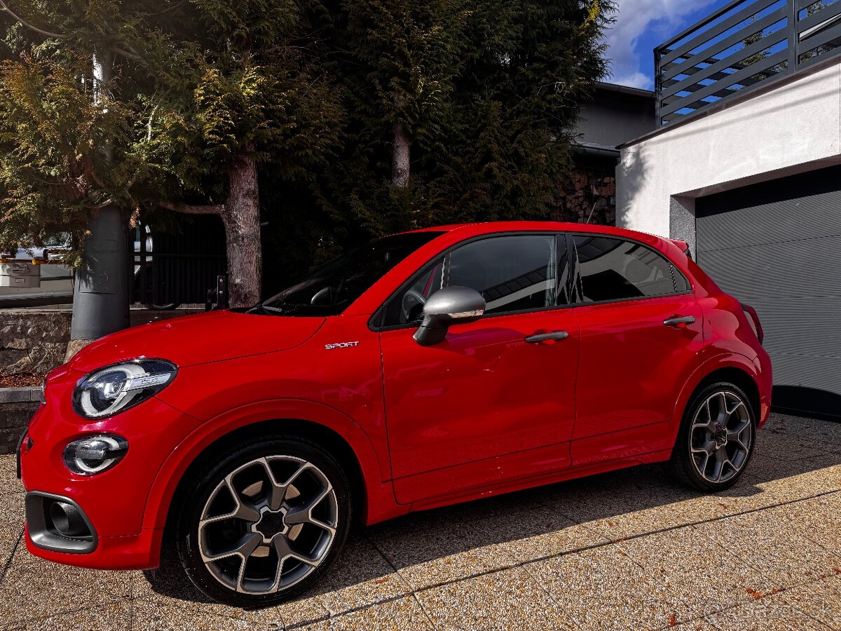 Fiat 500X sport - červená