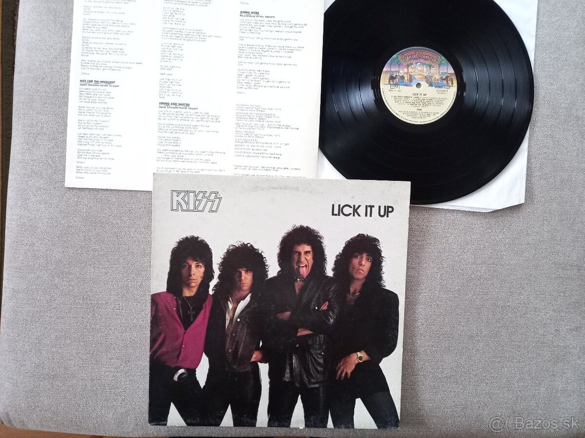 KISS  „Lick It Up„ /Casablanca  1983/+orig. vnut ob/texty ,