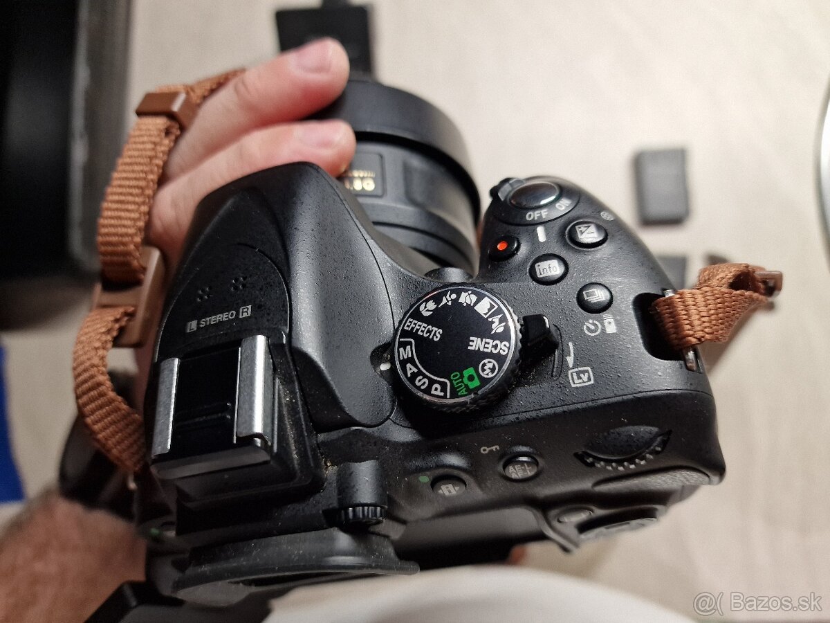 Nikon D5200 +2x objektiv