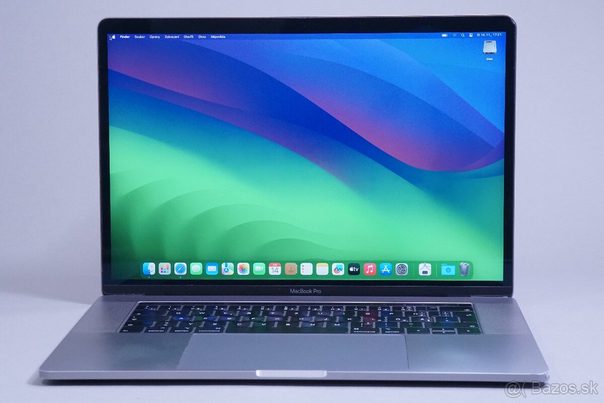 ZÁRUKA/Macbook Pro 15.4TB/I7 2.6GHZ/16GB RAM/512GB SSD/CZ