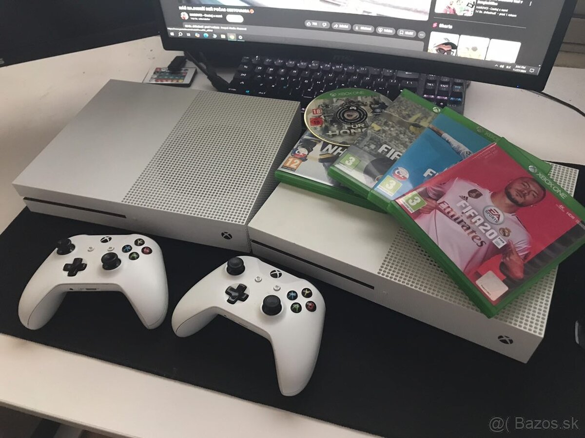 XBOX ONE S 1TB - 2krát + hry