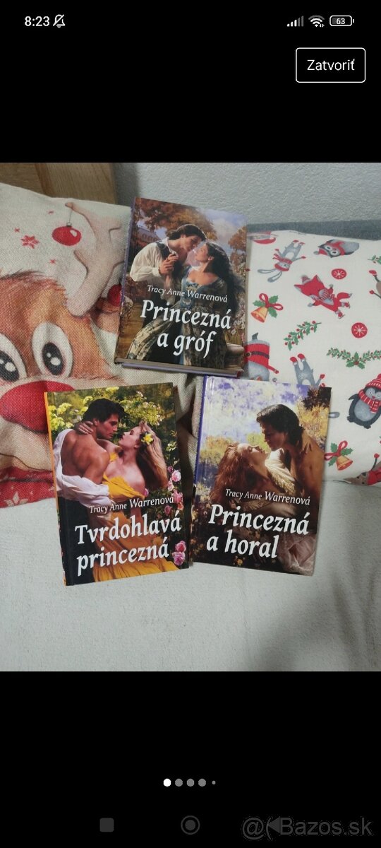 romanticka séria kníh - tri princezné od Tracy Anne Warren