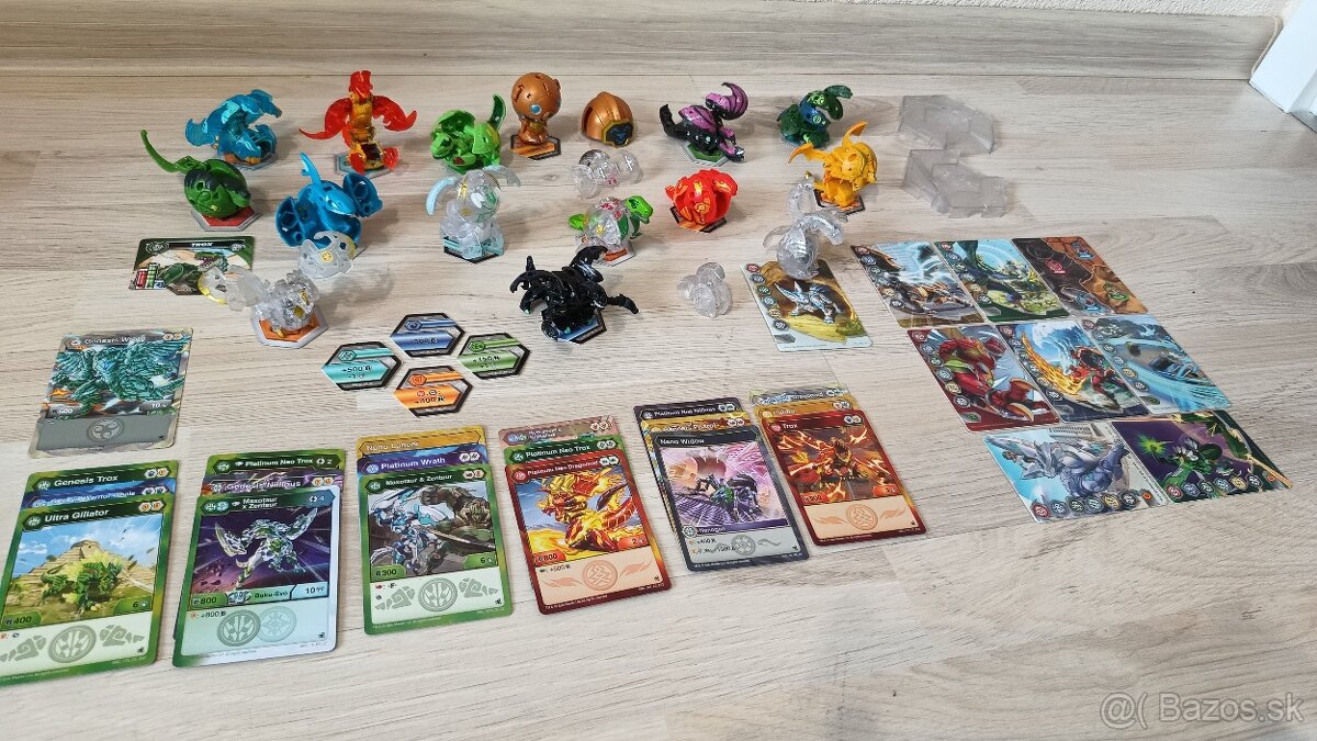 Predám BAKUGAN figúrky a tokeny BakuCore (karty sú predané)