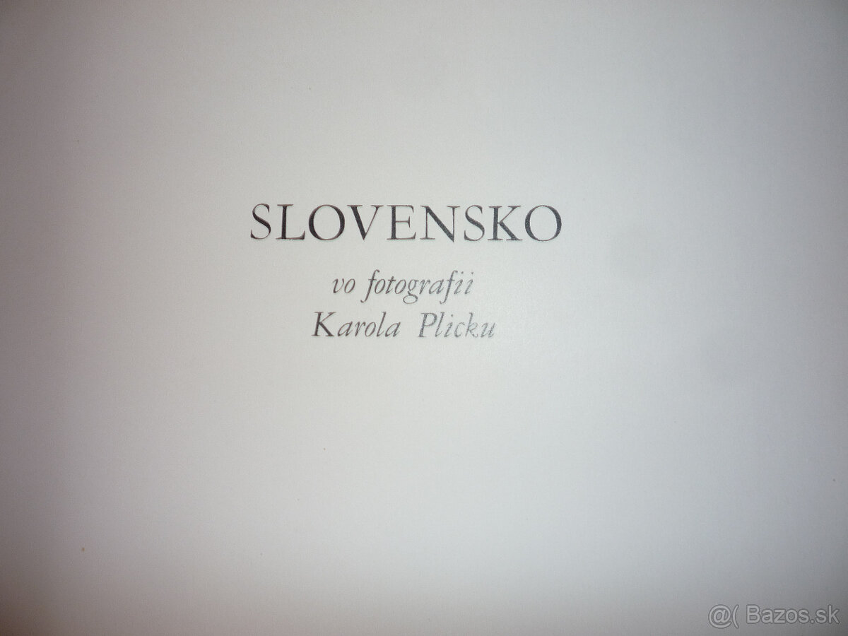 Karol Plicka - SLOVENSKO VO FOTOGRAFII