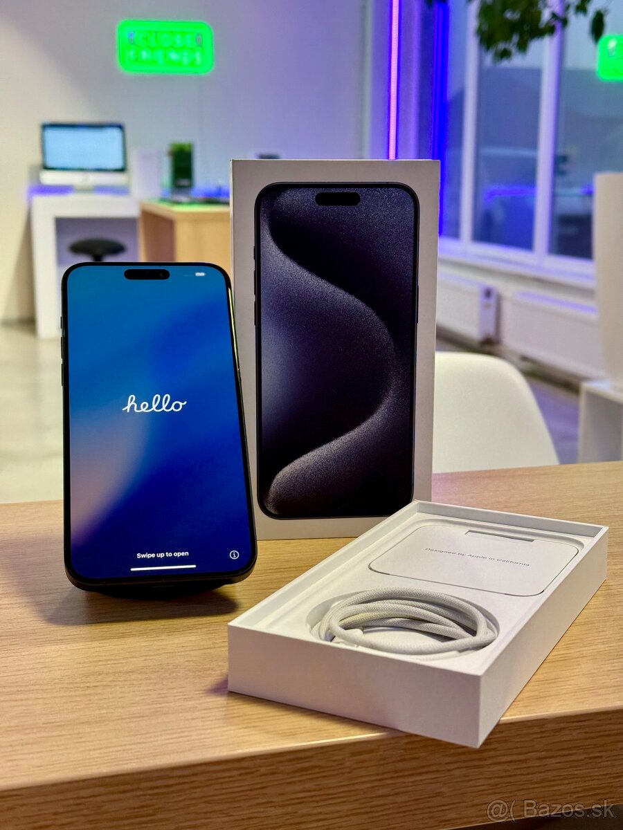  iPhone 15 Pro Max, Blue titatium, 256GB 