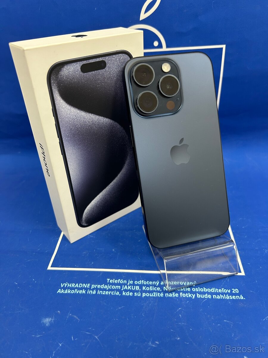 Apple iPhone 15 PRO 128GB Blue Titanium