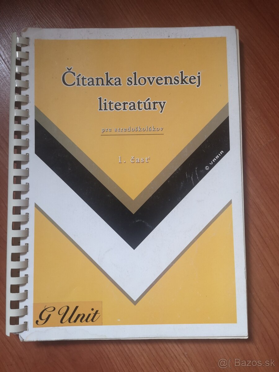 Čítanka slovenskej literatúry (pre stredoškolákov)