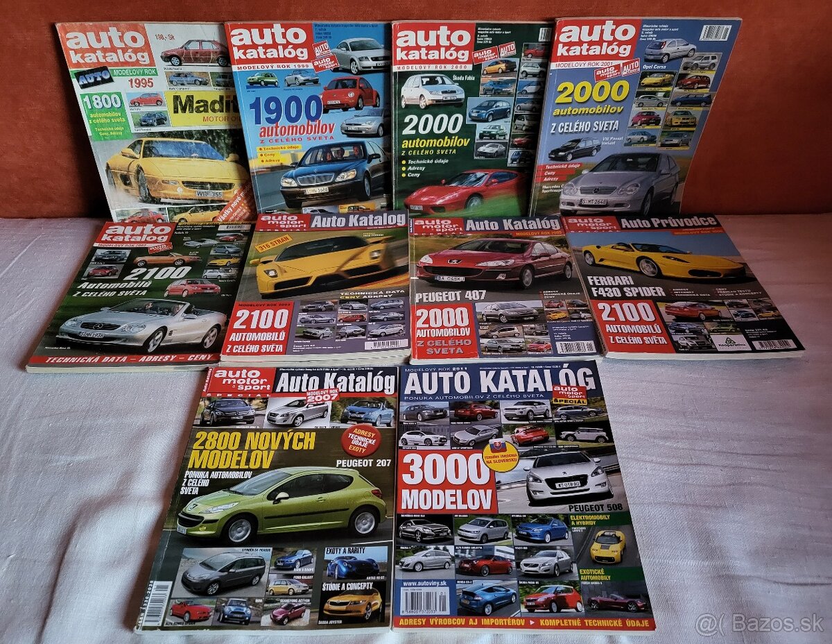 Autokataĺógy,prospeky,manuály,Stop,Auto Motor Sport...