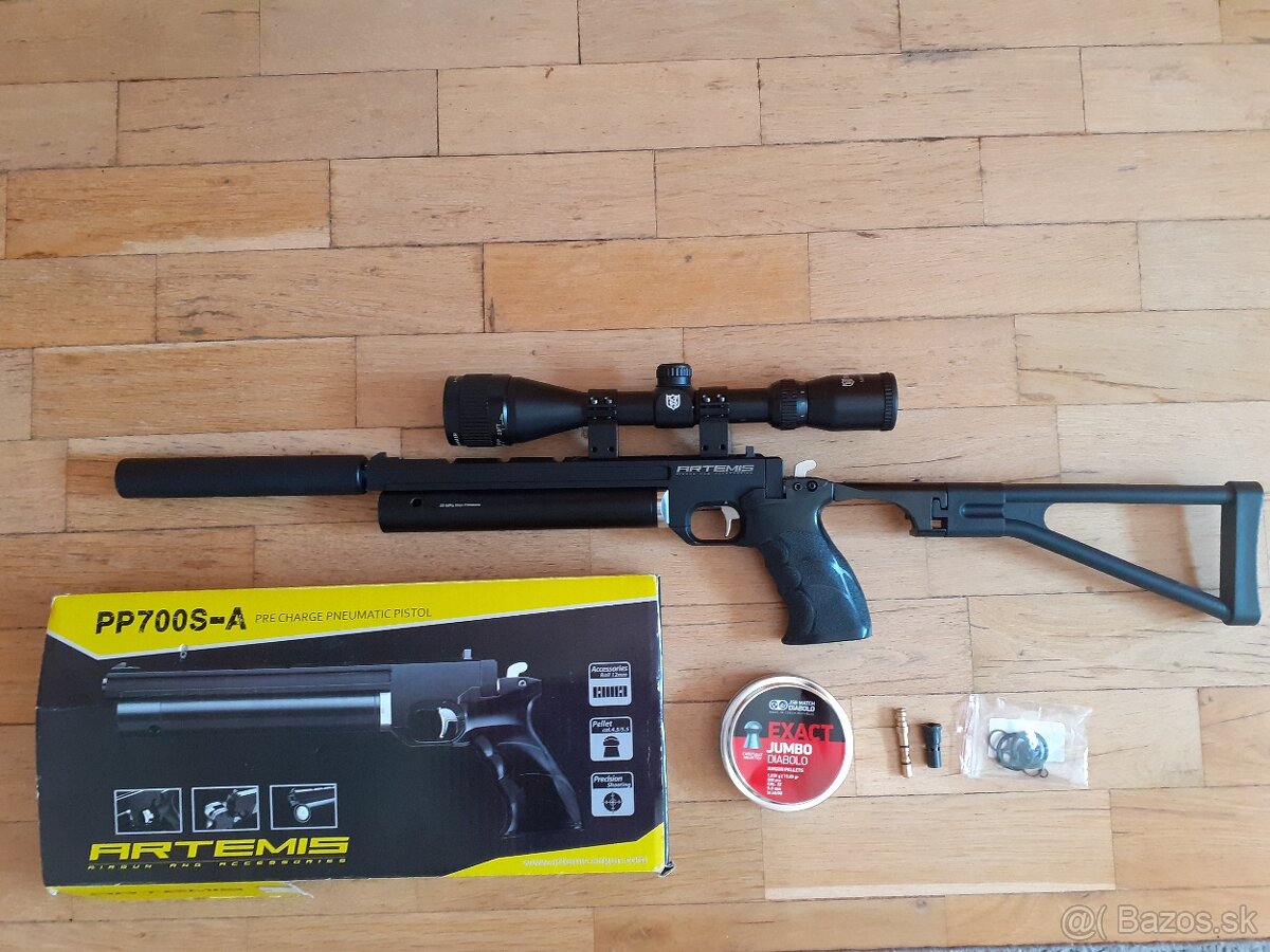 Predám PCP artemis PP 700 S-A cal.5,5 mm s puškohľadom