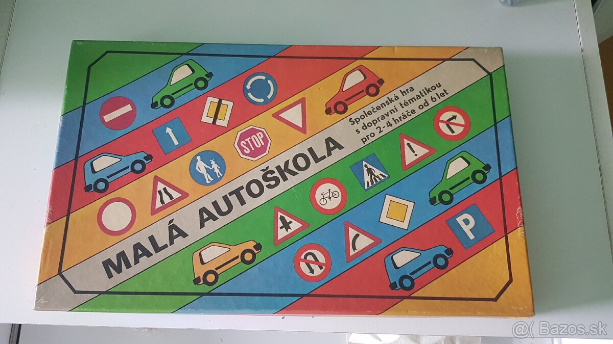 spoločenská hra stara Mala autoškola