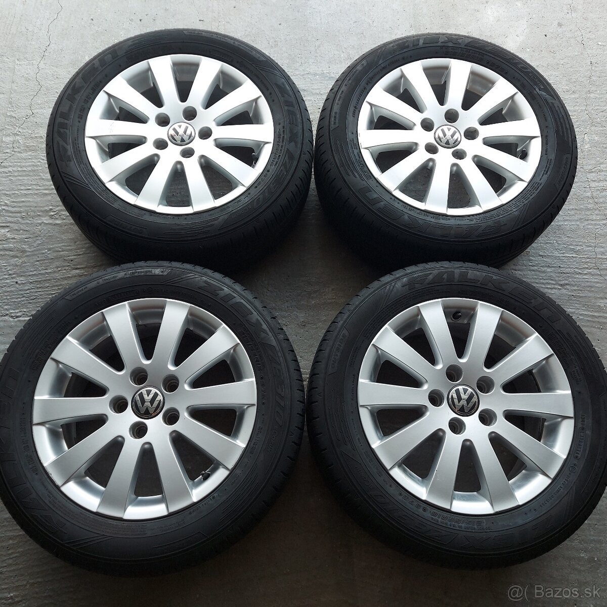 16"Elektróny originál Volkswagen Sharan Passat 5x112 letné