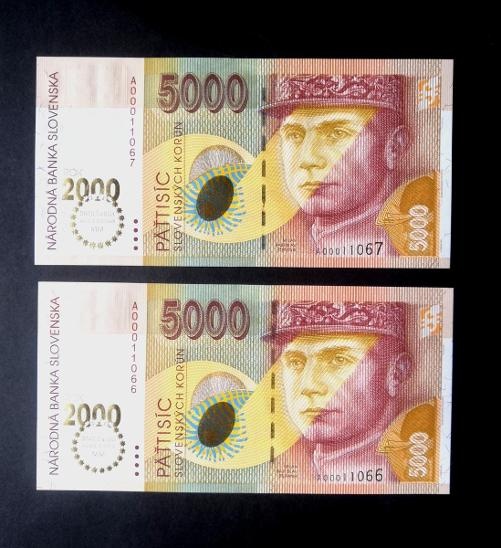 Kúpim 5000 Sk bankovku (UNC)