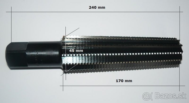 Výstružník kuželový M5/2 s válc.stopkou pro Morse kužele