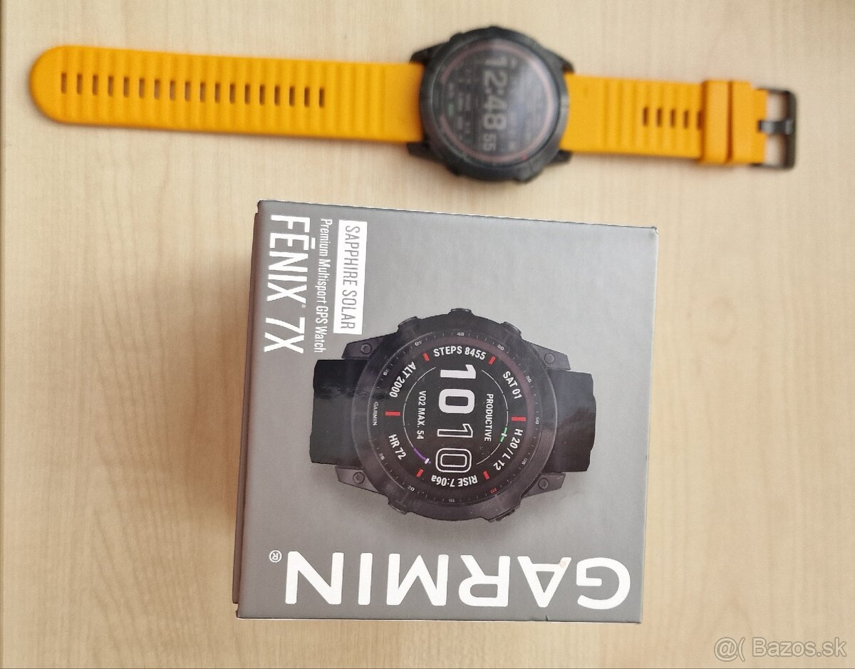 Garmin Fenix 7X Sapphire Solar Black DLC Titanium