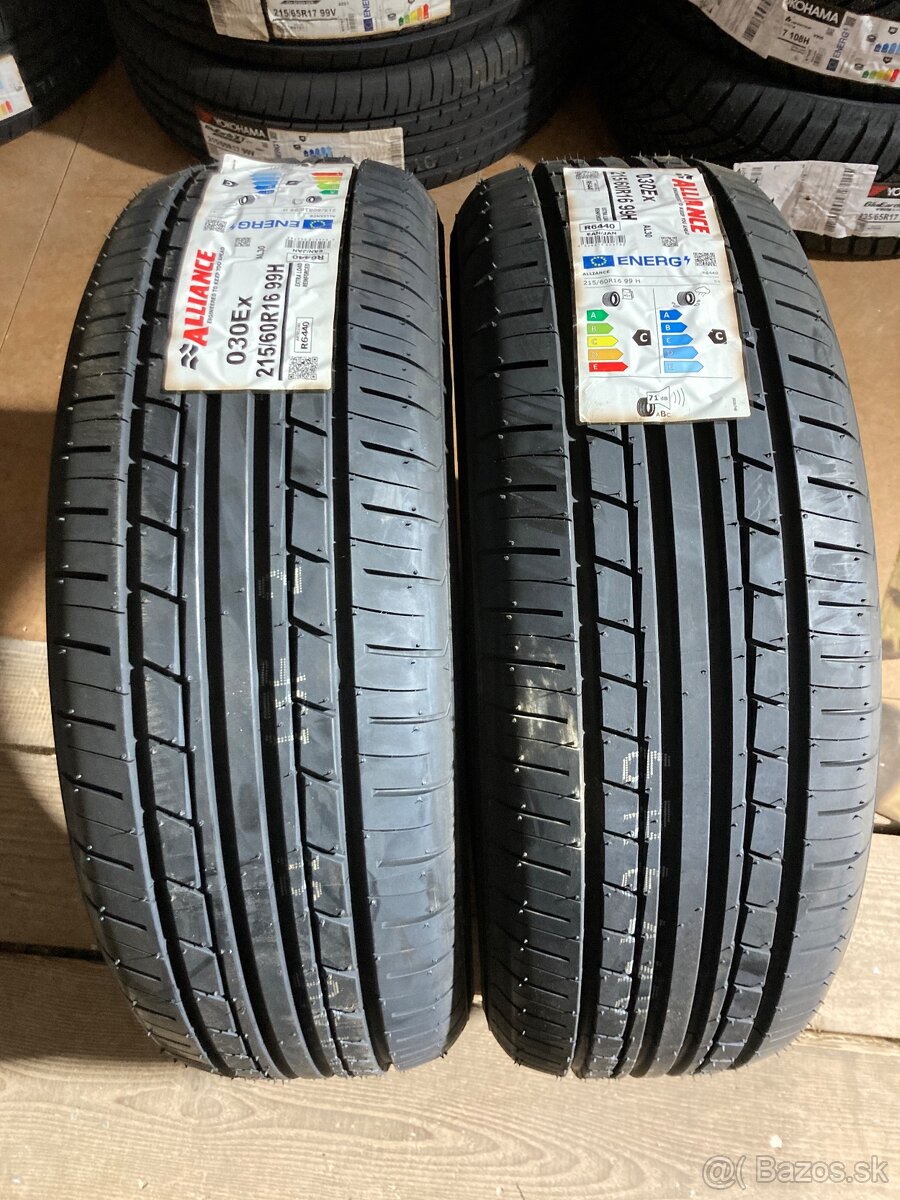 Alliance letné 215/60R16 - 2ks nové