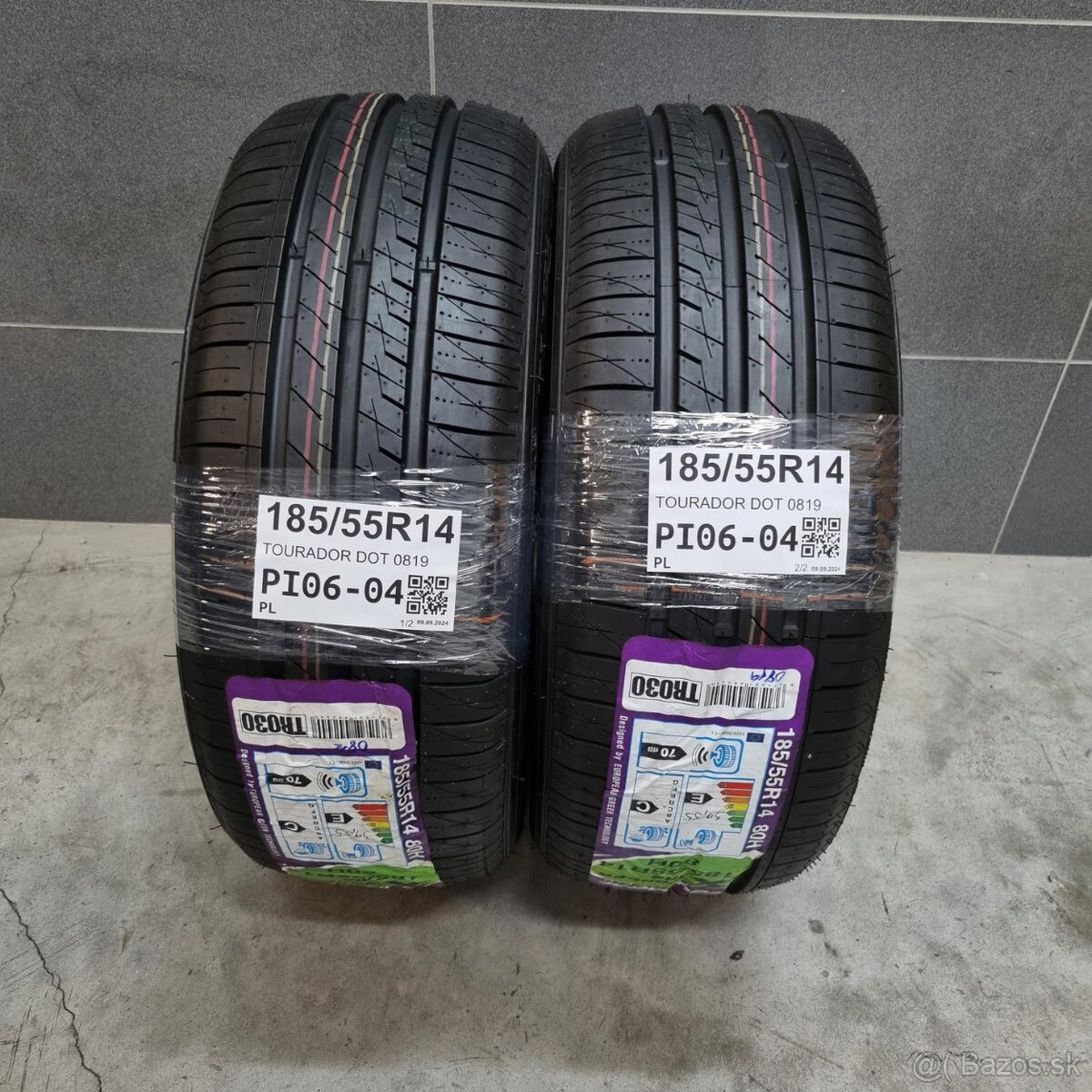 Letné pneumatiky 185/55 R14 TOURADOR DOT0819