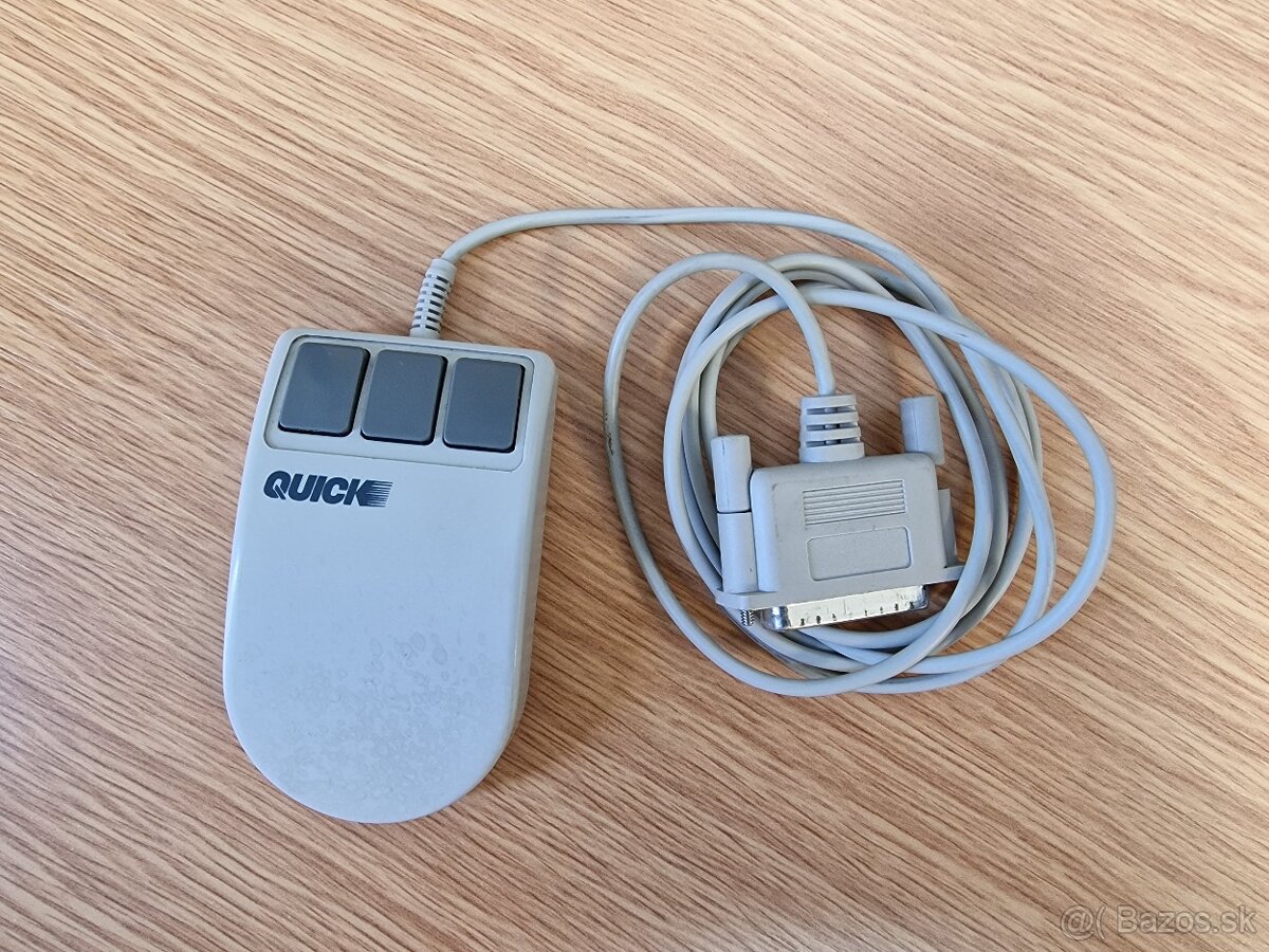 Guličková retro myš Quick QM-E1 serial port