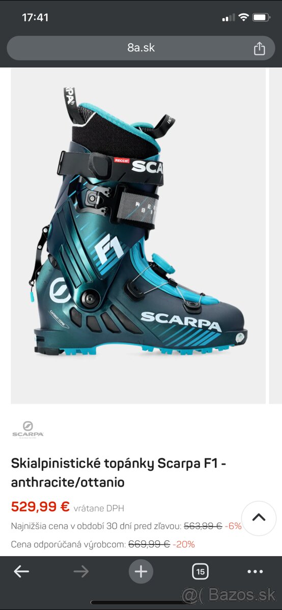 Scarpa F1 skialp lyžiarky