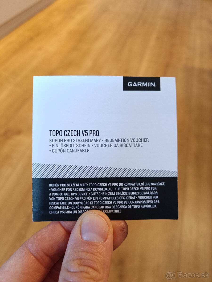 Garmin TOPO Czech V5 PRO Voucher