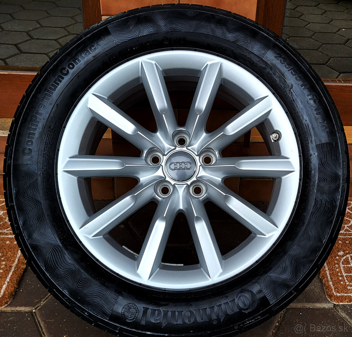 alu R17 5x112, letné pneu 235/55, orig. Audi Q3 + VW Tiguan