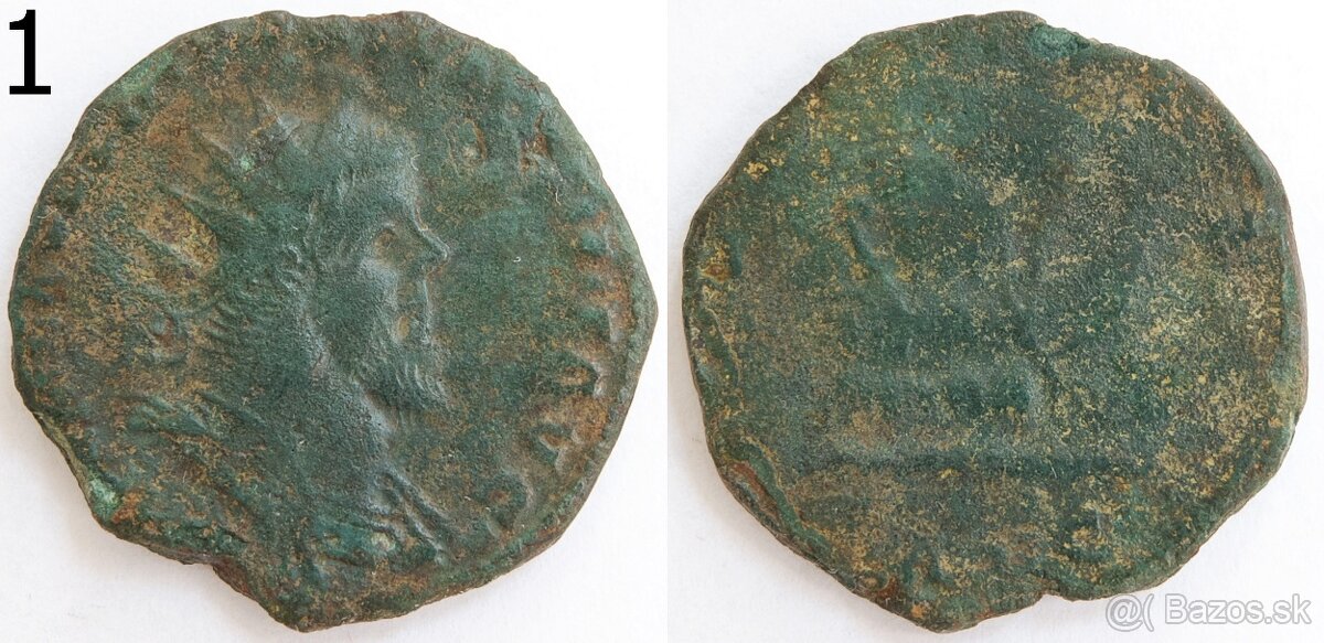 rímske mince panovníka Postumus