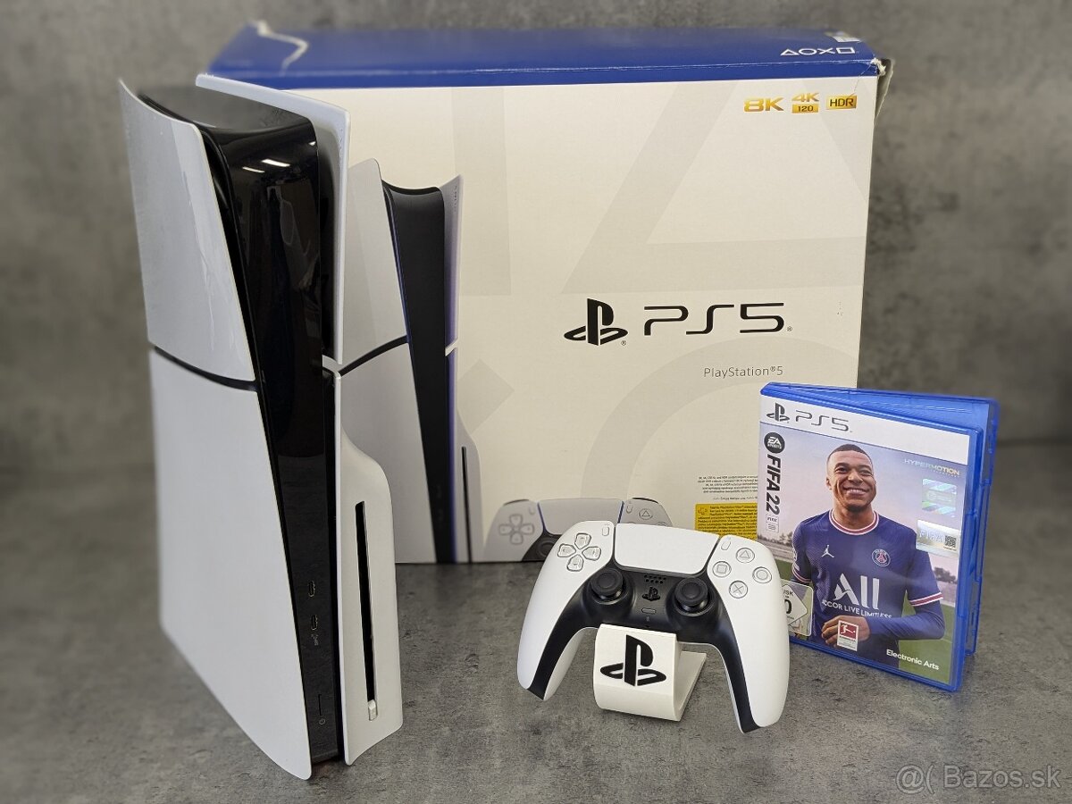 Sony Playstation 5 Slim, mechanika, 1 ovládač, Fifa 22