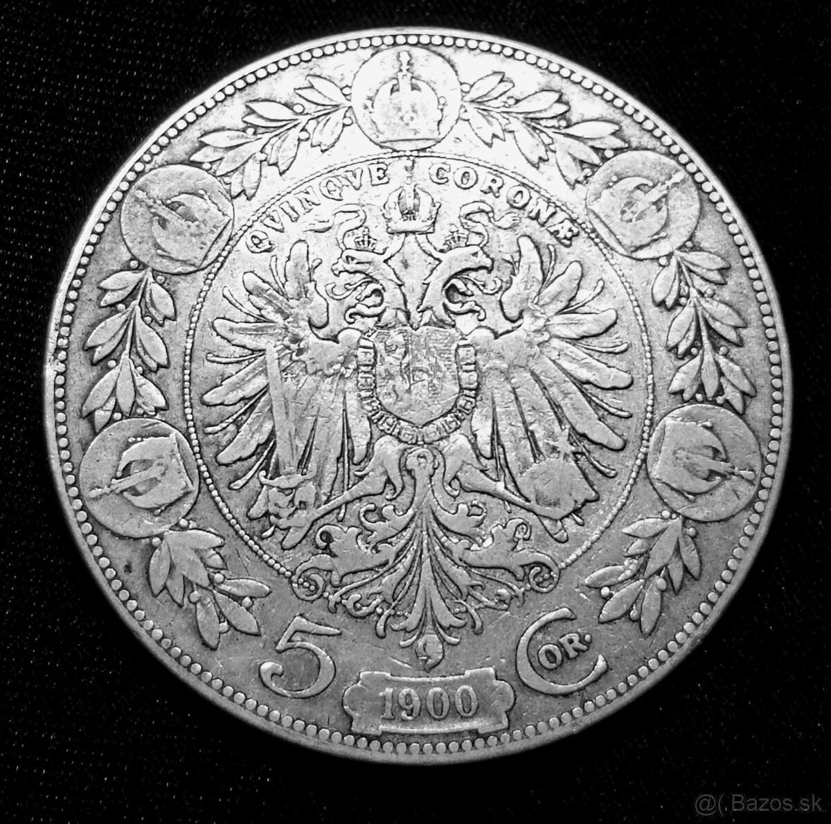 STŘÍBRNÁ 5 koruna 1900 František Josef I.