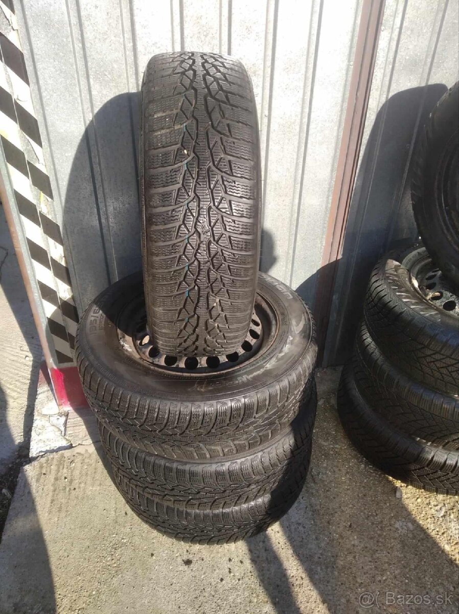 Predám zimnú sadu kolies 5x112 nexen 195/65R15 dez.7,1mm