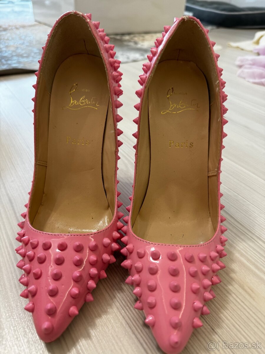 Christian Louboutin ružové lodičky V.38