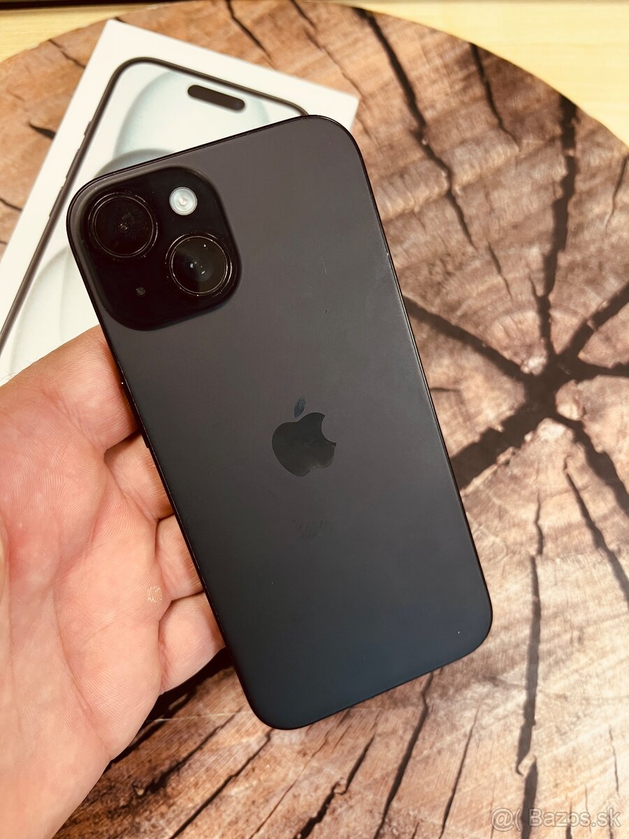 iPhone 15 black 128 batérie 88% záruka poistenie