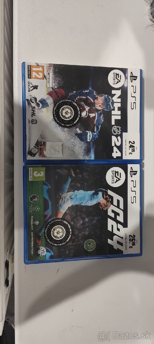 NHL 24 ps5 FC 25 ps5 20eur/ks