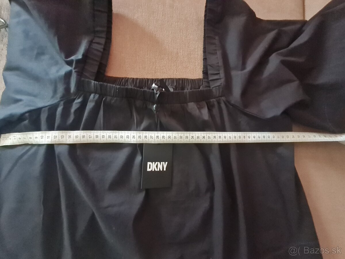 DKNY čierna elegantná blúzka