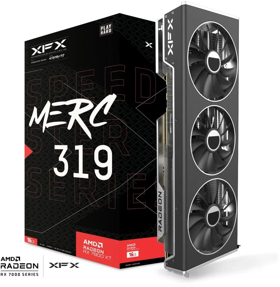 XFX SPEEDSTER MERC319 RADEON RX 7800 XT BLACK