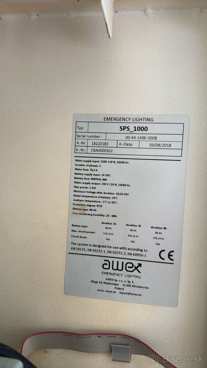 Záložný akumulátorový system AWEX SPS1000