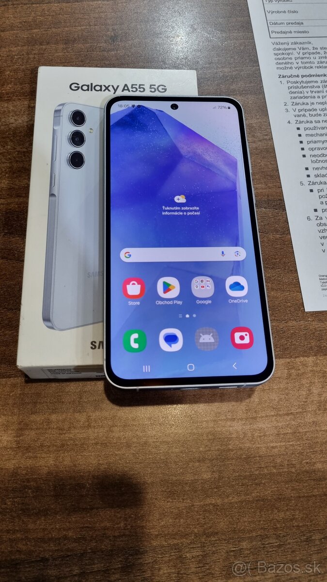 Samsung Galaxy A55 256GB, záruka